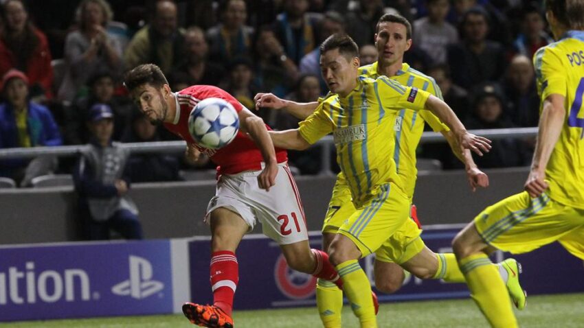'' Astana '' '' Benfica '' met in the Champions League in 2015