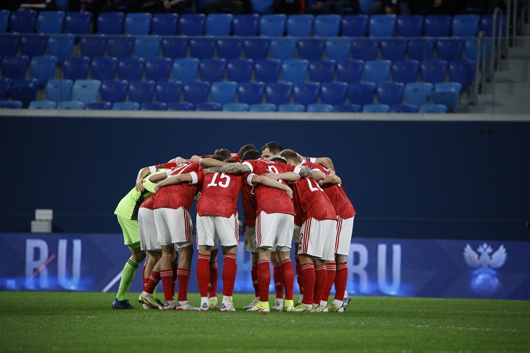 The Russian national football team was suspended from participation in the League of Nations